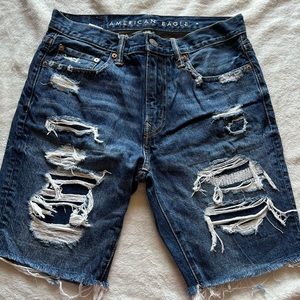 American eagle jean shorts